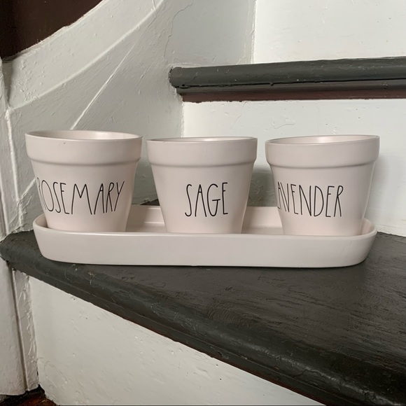 Rae Dunn ROSEMARY, SAGE & LAVENDER Candles